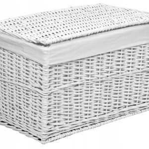 Alternative view of Kufer wiklinowy 105L 66x40x40 cm biały