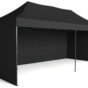 Alternative view of Pawilon handlowy ekspresowy - 3x6 m - czarny