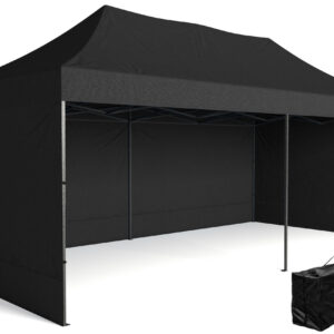 Pawilon handlowy ekspresowy - 3x6 m - czarny