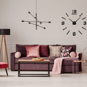 Alternative view of Zegar ścienny Diy BAST 3D czarny