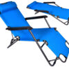 Fotel Leżak LEON niebieski