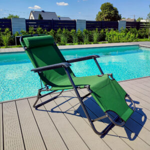 Alternative view of Fotel Leżak LEON zielony