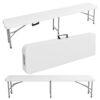 Ławka cateringowa składana 180 cm biała
