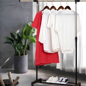 Alternative view of Wieszak stojący na kółkach LUKI - pojedynczy