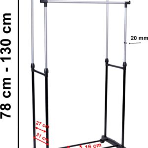 Alternative view of Wieszak stojący na kółkach MIA podwójny