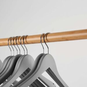 Alternative view of Wieszak do szafy RONDO komplet 10 szt szary drewno