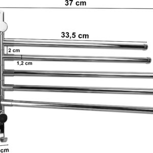 Alternative view of Wieszak łazienkowy na ręczniki ONTI chrom