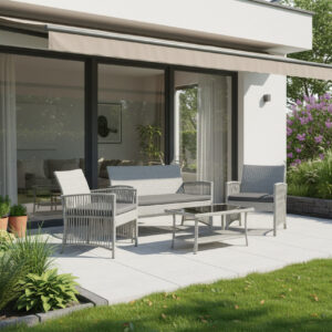 Alternative view of Meble ogrodowe zestaw KALINA popielaty