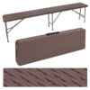 Ławka cateringowa składana RATTAN brązowa
