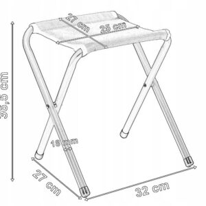 Alternative view of Zestaw turystyczny TRAMP kempingowy stół z 4 krzesłami biały