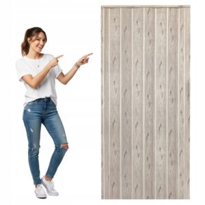 Alternative view of Drzwi harmonijkowe 001P DĄB ALASKA MAT - 90 cm