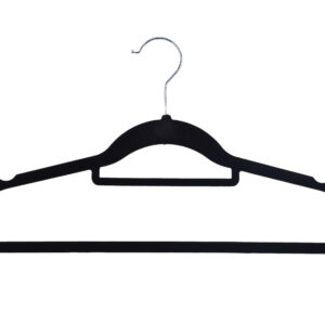 Alternative view of Wieszak welurowy MAXI komplet 100 szt czarny