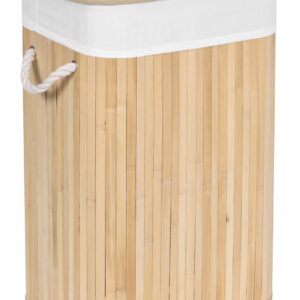 Kosz bambusowy pojemnik na pranie 1 komorowy naturalny