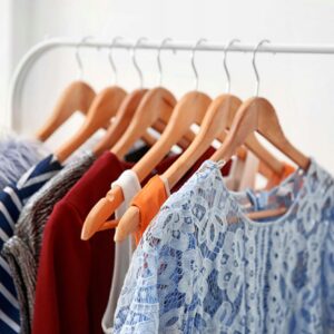 Alternative view of Wieszak do szafy RONDO komplet 100 szt jasny brąz drewno