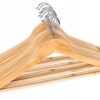 Wieszak do szafy RONDO komplet 100 szt jasny brąz drewno