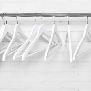 Alternative view of Wieszak do szafy RONDO komplet 30 szt biały drewno