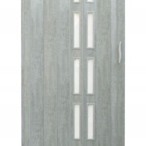 Drzwi harmonijkowe 005S BETON MAT - 80 cm
