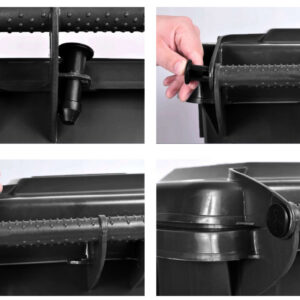 Alternative view of Komplet pojemników na odpady 120l cztery kolory