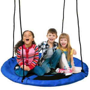 Alternative view of Huśtawka ogrodowa bocianie gniazdo ROMEK niebieska 100 cm