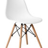 Krzesło nowoczesne Paris DSW białe