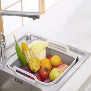 Alternative view of Miska składana z odpływem bialo-szara BRIDA