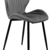 Krzesło welurowe DALLAS VELVET grafitowe