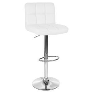 Hoker krzesło barowe Arako białe