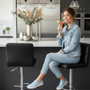 Alternative view of Hoker krzesło barowe Arako czarne