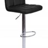 Hoker krzesło barowe Arako czarne