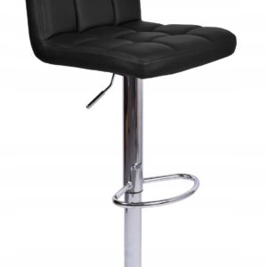 Hoker krzesło barowe Arako czarne