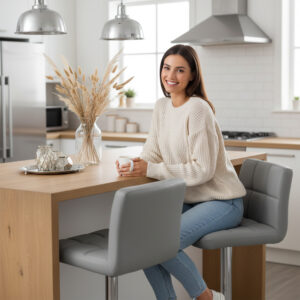 Alternative view of Hoker krzesło barowe Arako szare