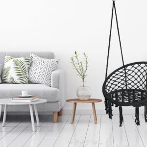 Alternative view of Fotel wiszący Bocianie gniazdo TOGO czarny