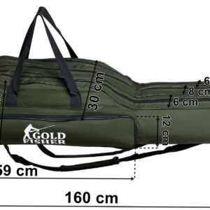 Alternative view of Pokrowiec na wędki 160 cm Gold Fisher 3 komory