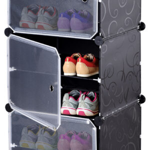 Szafka na buty modułowa garderoba Pola czarna