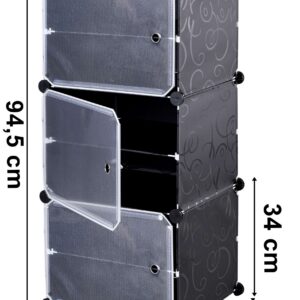 Alternative view of Szafka na buty modułowa garderoba Pola czarna