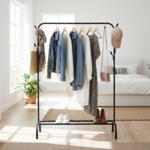 Alternative view of Wieszak loftowy na ubrania Feliks czarny