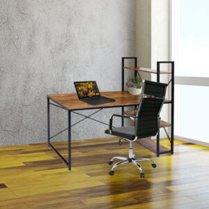 Alternative view of Biurko industrialne loft Trosa Rustic postarzany dąb