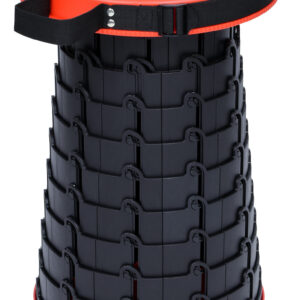 Alternative view of Przenośny stołek taboret składany czerwono-czarny Situp