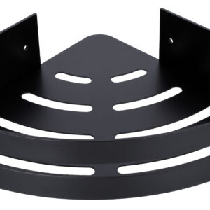 Półka loft Myzea czarna do łazienki pod prysznic