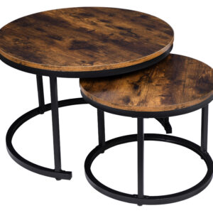 Zestaw dwóch stolików loft Galen Rustic