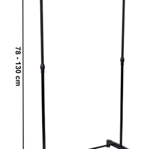 Alternative view of Wieszak stojący pojedynczy na kółkach Bes czarny