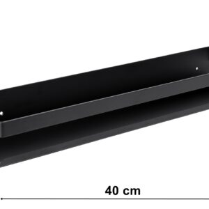 Alternative view of Półka łazienkowa loftowa Megara 40 cm czarna