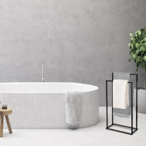 Alternative view of Stojak wieszak na ręczniki 2 ramiona Gesi czarny