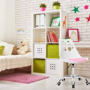 Alternative view of Fotel obrotowy Grover białoróżowy