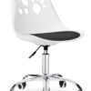 Fotel obrotowy Grover białoczarny