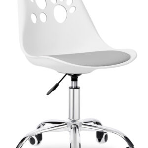 Fotel obrotowy Grover biało-szary