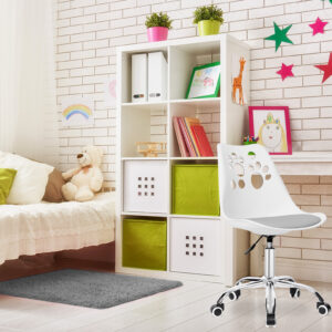 Alternative view of Fotel obrotowy Grover biało-szary