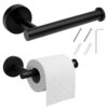Uchwyt na papier toaletowy czarny Vost