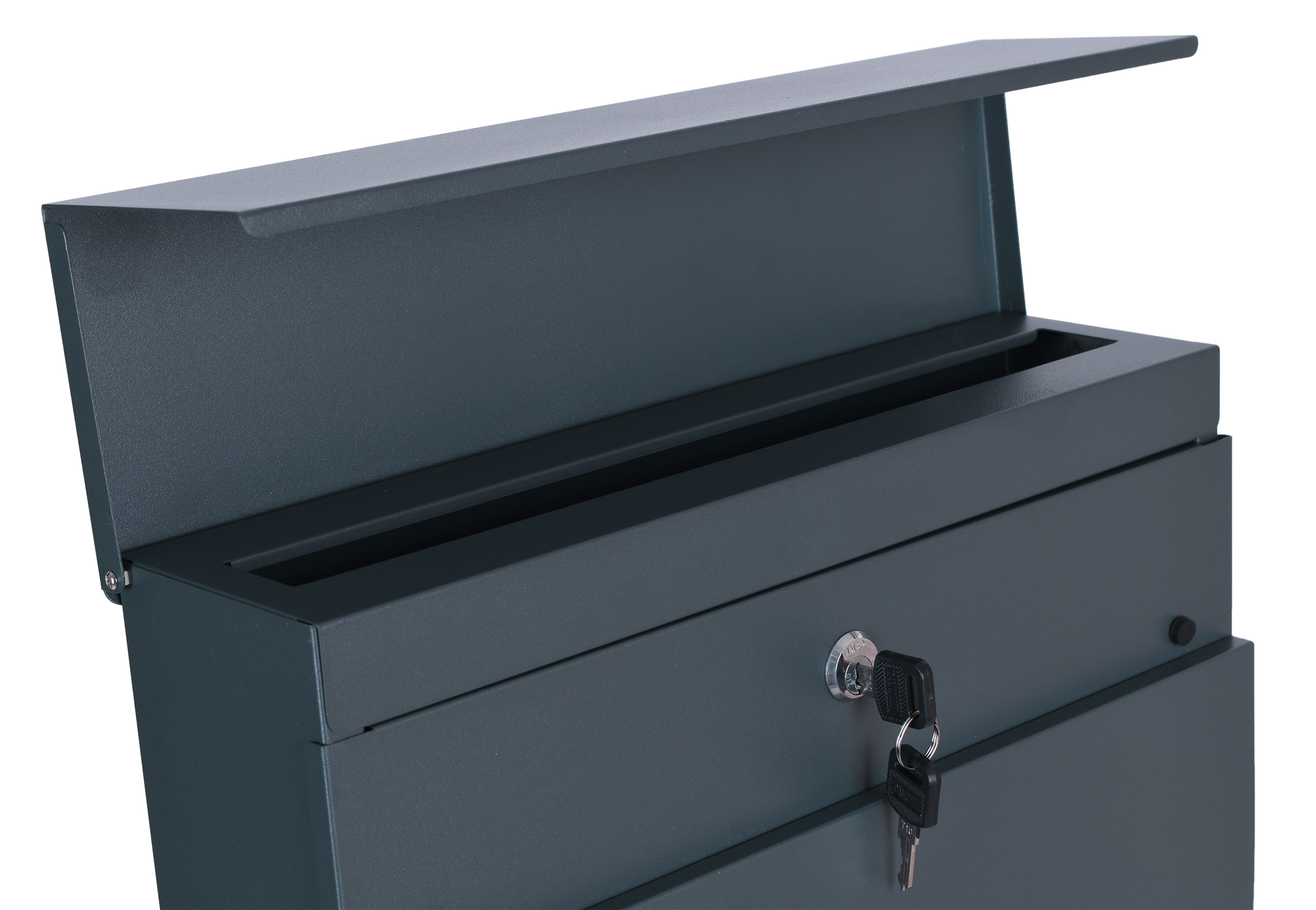 Skrzynka pocztowa na listy Vidar antracyt z napisami - obrazek 5