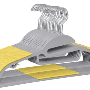 Alternative view of Wieszak Flexi komplet 20 sztuk szaro-żółty